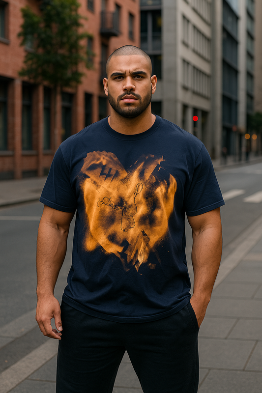 Unisex Pure Heavy Cotton Hand-Crafted T-shirt - Extra Large