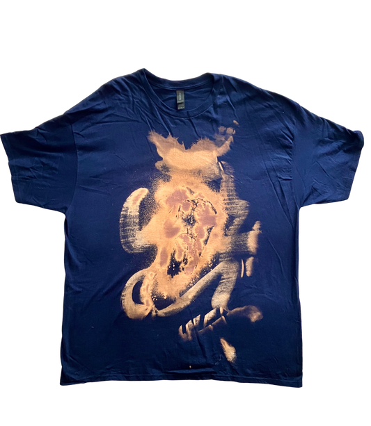 Original Art Unisex Pure Heavy Cotton Hand-Crafted T-shirt - Extra Large