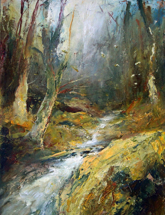Deep Canvas Giclée Art Print by Steve Slimm - Autumn Flows Into Winter