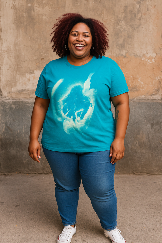 Original Art Lightweight Cotton Hand-Crafted T-shirt - Extra Large