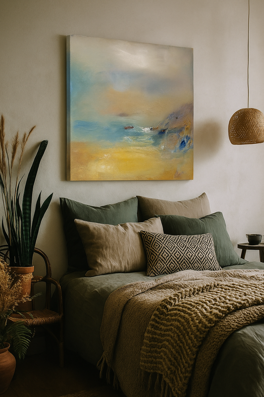 Deep Canvas Giclée Art Print by Steve Slimm - A Splash of White