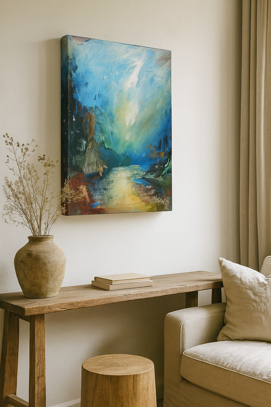 Deep Canvas Giclée Art Print by Steve Slimm - Blue Twilight