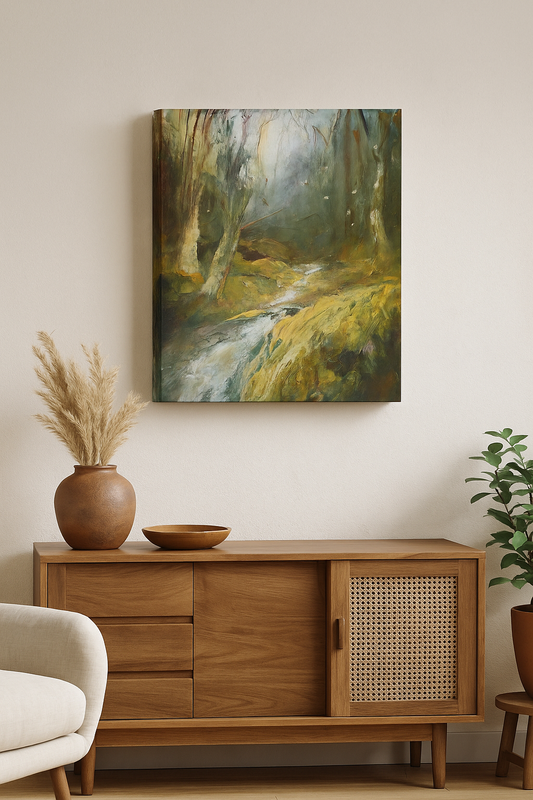 Deep Canvas Giclée Art Print by Steve Slimm - Autumn Flows Into Winter