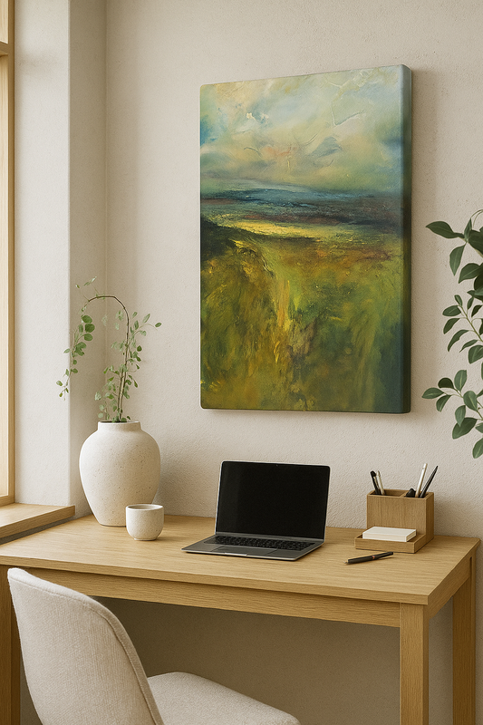 Deep Canvas Giclée Art Print by Steve Slimm - Yonder Blue