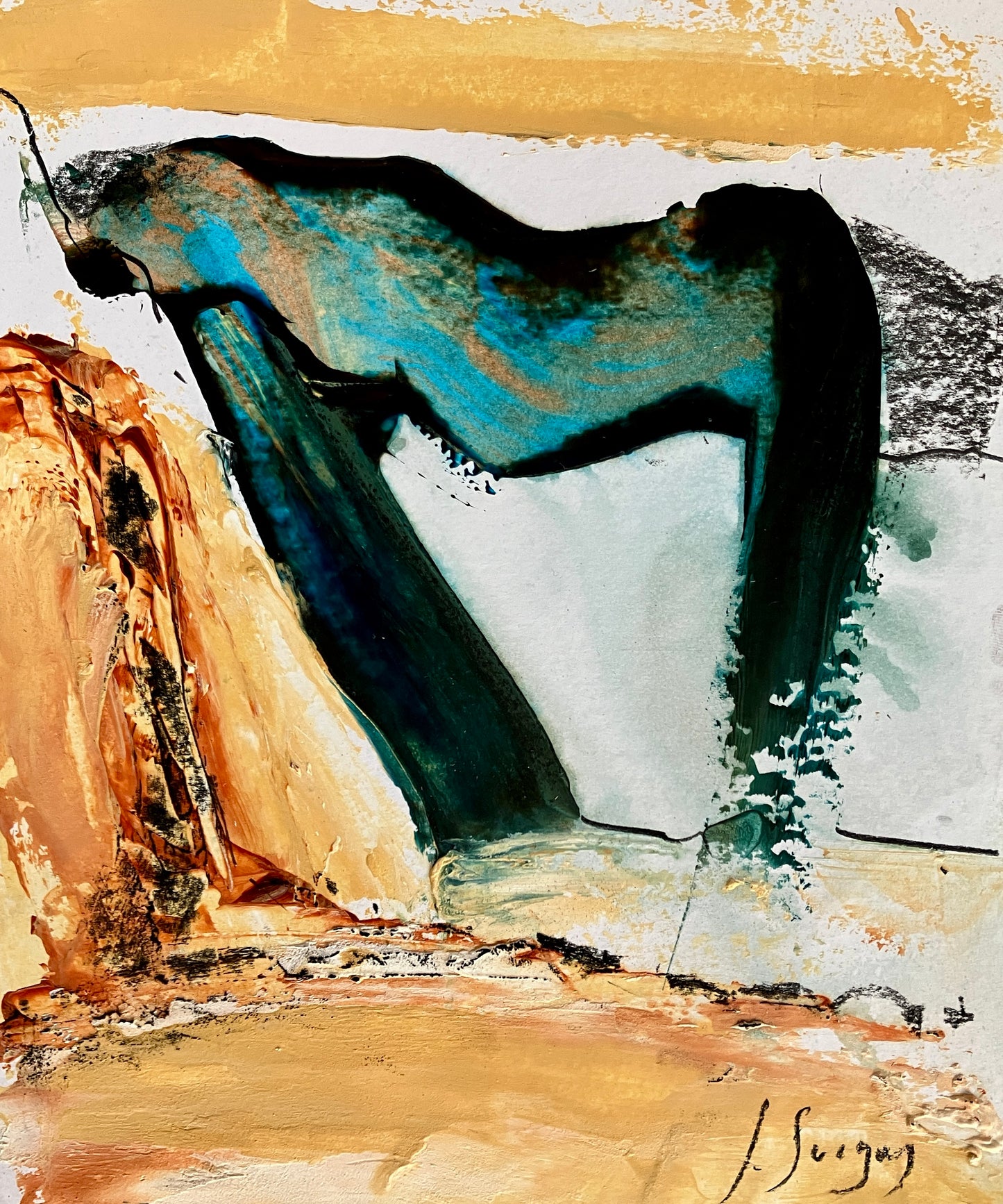 Harp on The Coast - Original Acrylic Painting by Steve Slimm - Steve Slimm Online Gallery