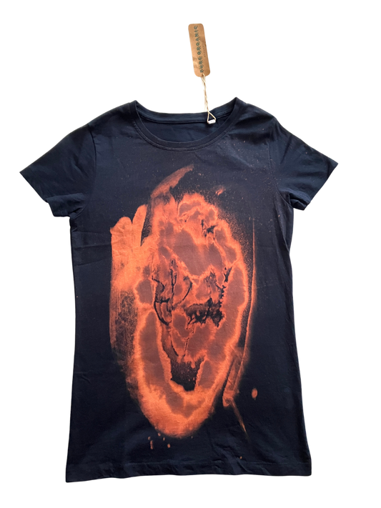 Organic Cotton Short-sleeved Ladies' Hand-Crafted T-shirt - Extra Small