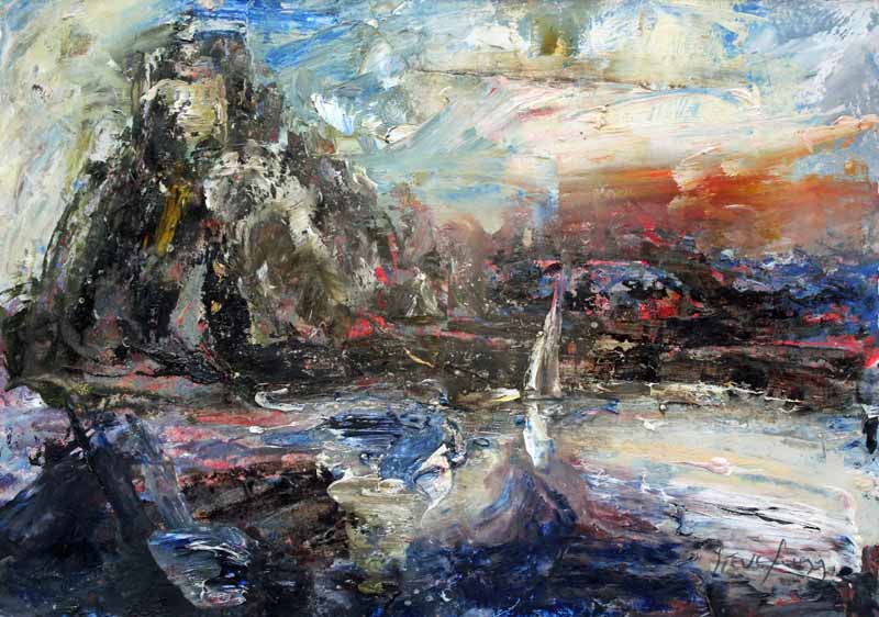 Back To The Safe Harbour - Original Oil Painting by Steve Slimm - Artist Steve Slimm - Online Gallery