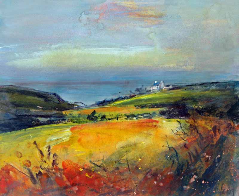 Coast near St.Just In Penwith - Original Mixed-media Painting by Steve Slimm - Artist Steve Slimm - Online Gallery
