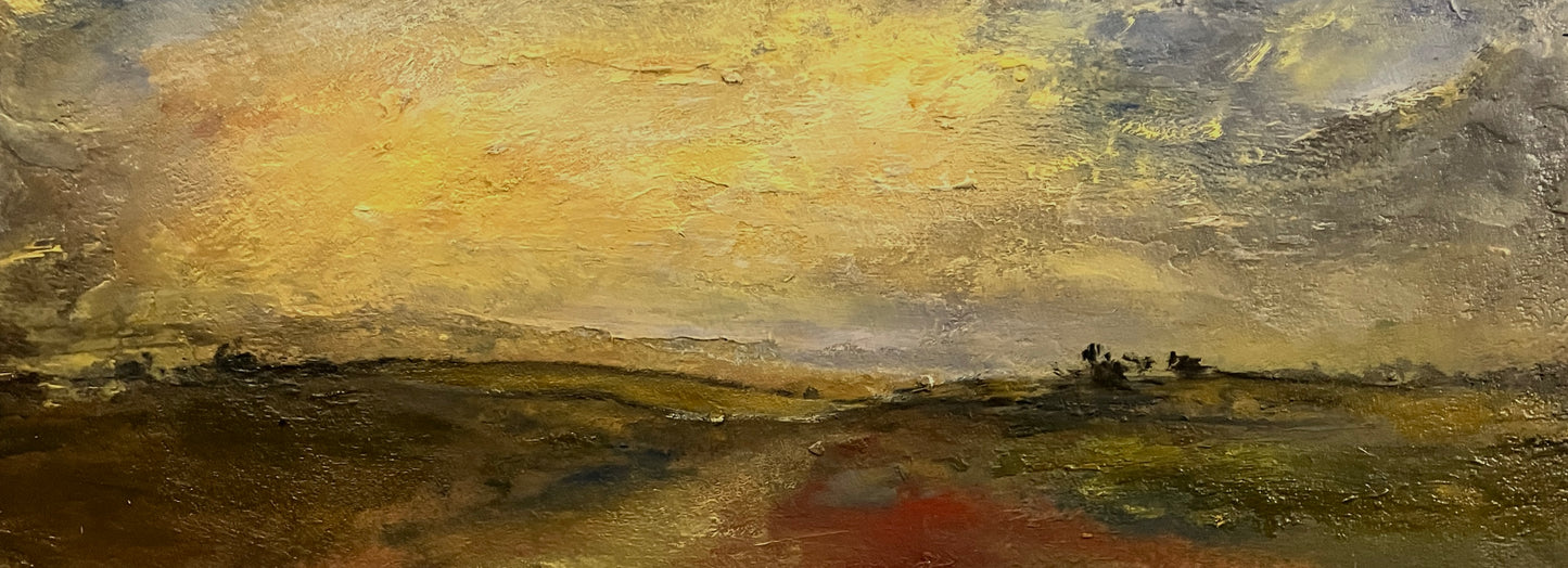 The Rough Road Toward The Moor  - Original Oil Painting by Steve Slimm