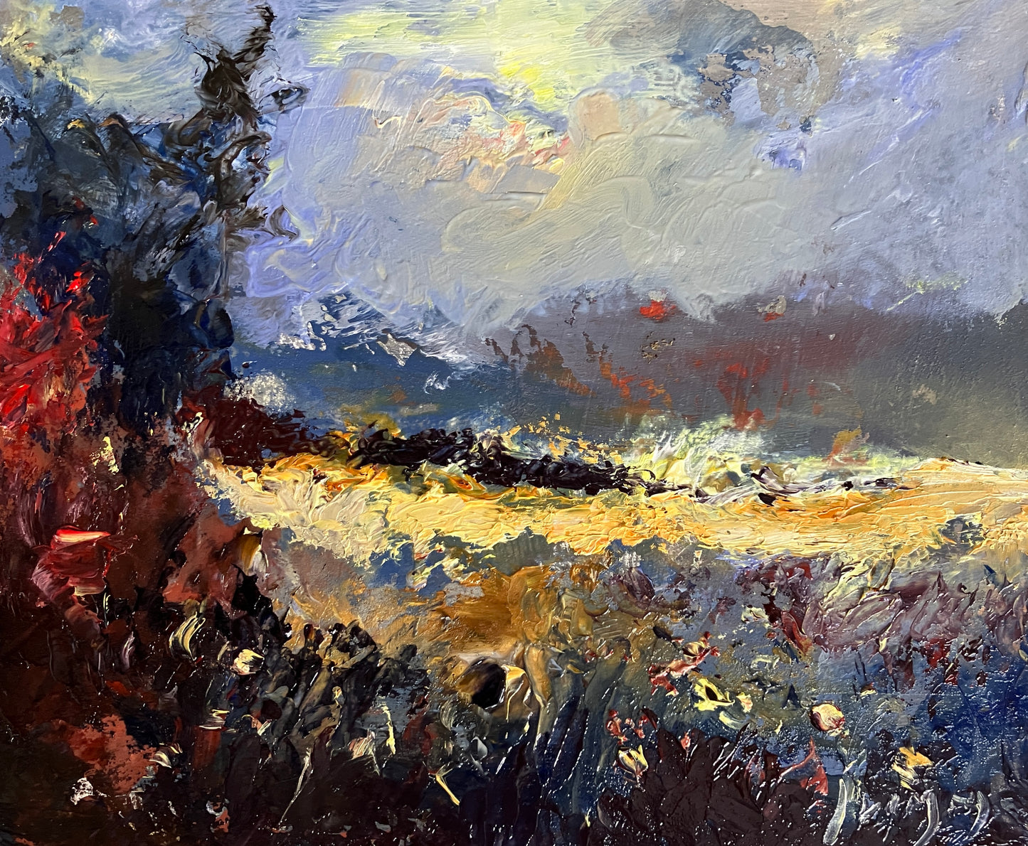 Autumn: Over Those Soft Wooded Hills - Original Oil Painting by Steve Slimm