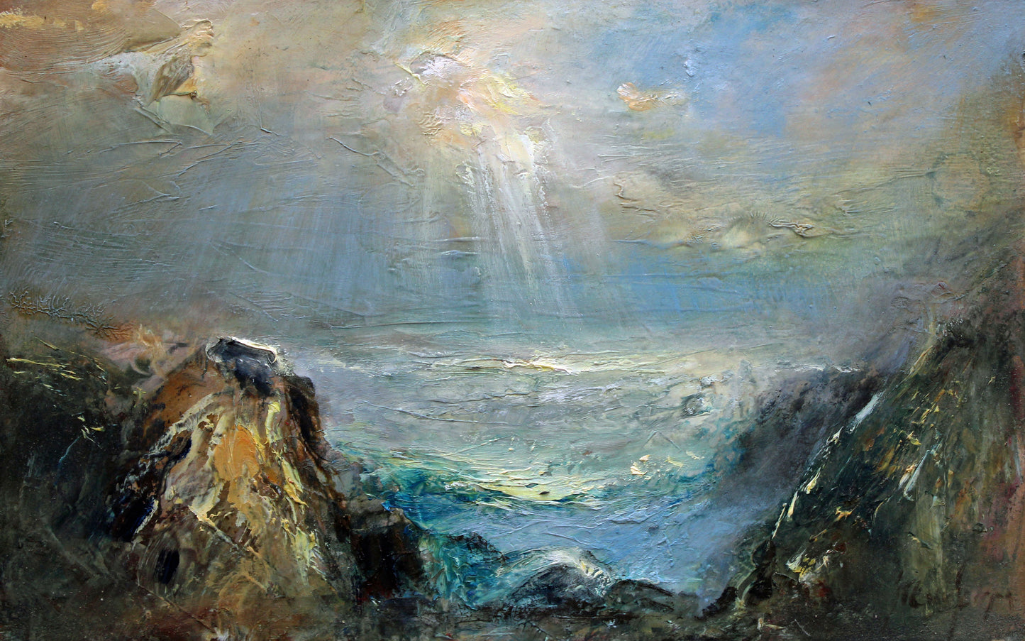 Oil Painting: Storm Under Way - for Debra Davidson