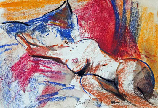 Colourful Fertility - Original Nude Sketch by Steve Slimm - Artist Steve Slimm - Online Gallery