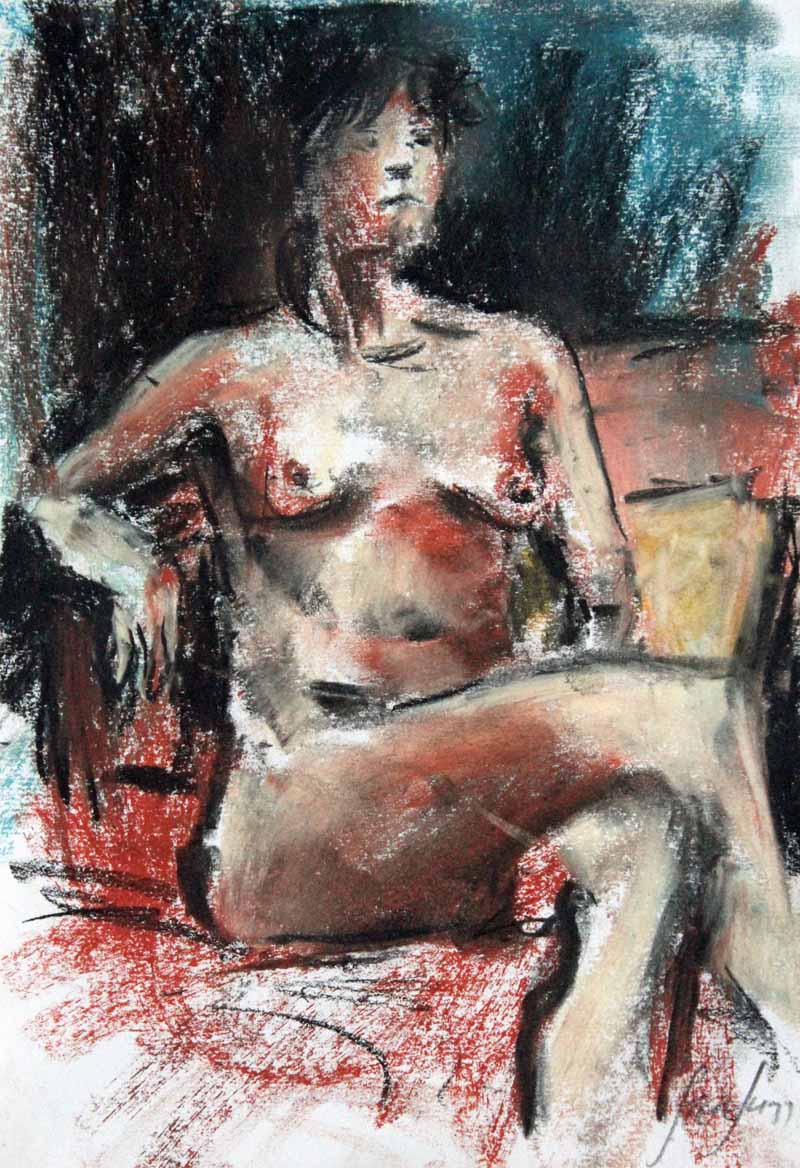 Composure - Original Nude Sketch by Steve Slimm - Artist Steve Slimm - Online Gallery