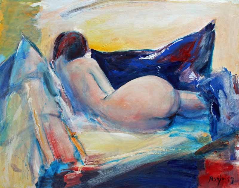 Embedded - Original Nude Oil Painting by Steve Slimm - Artist Steve Slimm - Online Gallery