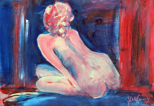 In The Depth Of The Night - Original Nude Painting by Steve Slimm - Artist Steve Slimm - Online Gallery