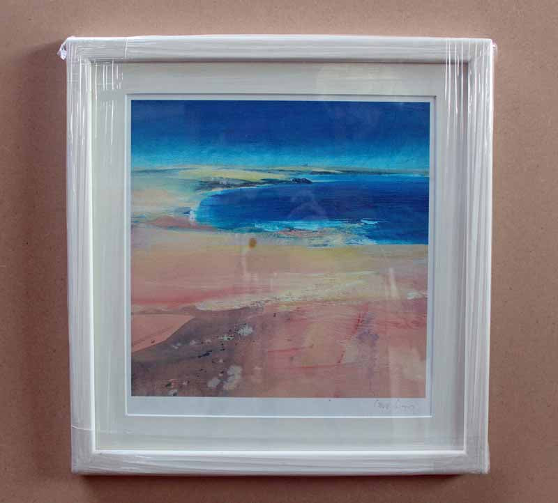 Framed Art Print by Steve Slimm - Pink Beach - Artist Steve Slimm - Online Gallery