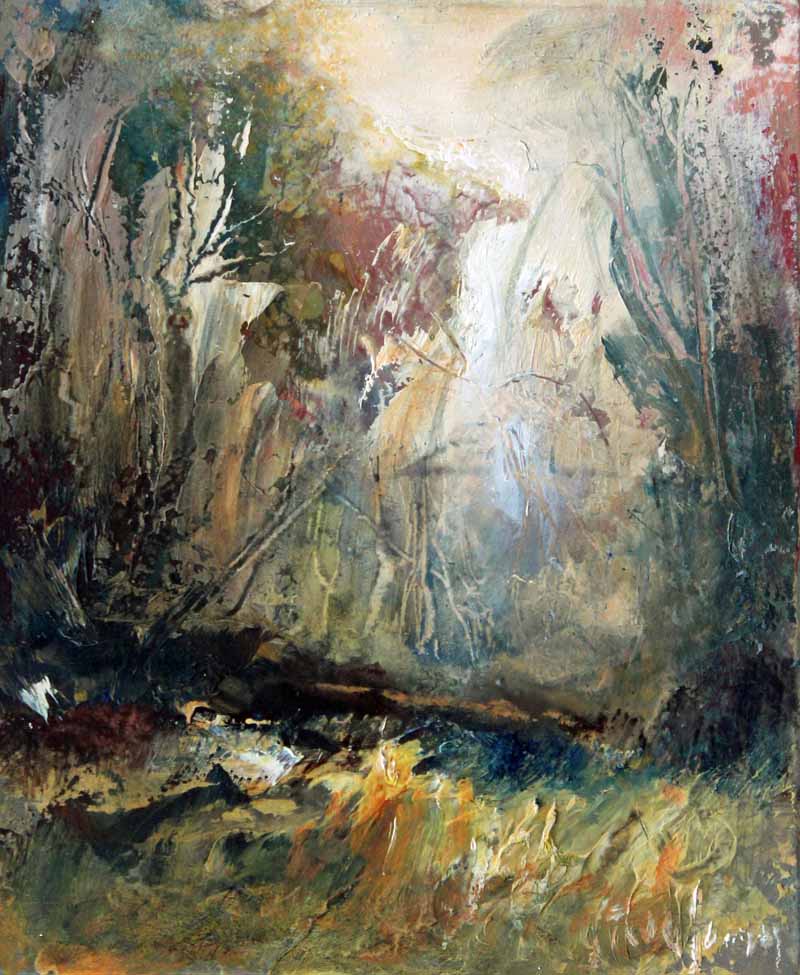 Sharp Woodland Light - Original Oil Painting by Steve Slimm - Artist Steve Slimm - Online Gallery